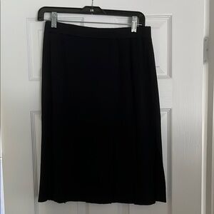 St John Evening Black Knit Skirt